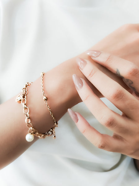 Double Layered charm handcrafted bracelet