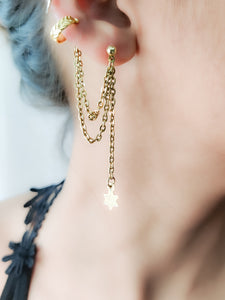 Handcrafted star earrings