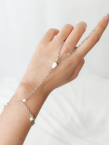 Handcrafted hand chain bracelet