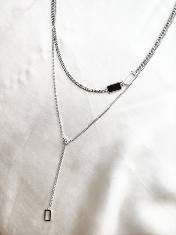 Handcrafted silver layered Necklace