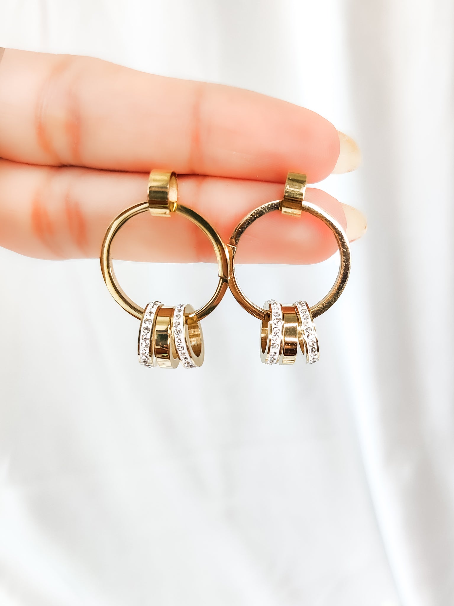 Handcrafted dainty drop earrings