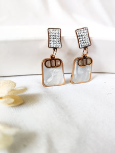 Mother of pearl handcrafted earrings