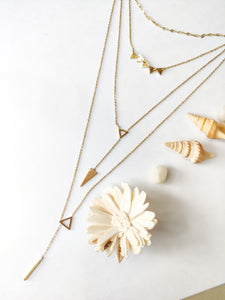 Four layered handcrafted waterproof necklace