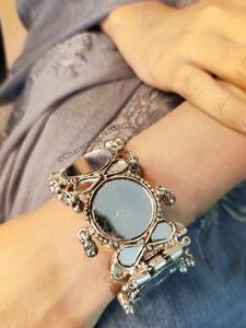Round Mirrors Oxidized Bohemian Bracelet